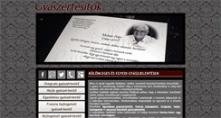 Desktop Screenshot of gyaszertesitok.hu